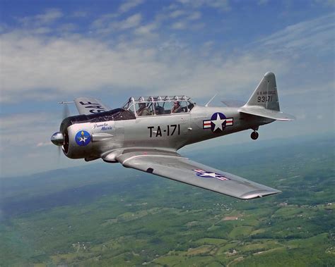 AT-6 Aircraft in-flight photo Photograph by Jack Nevitt - Fine Art America