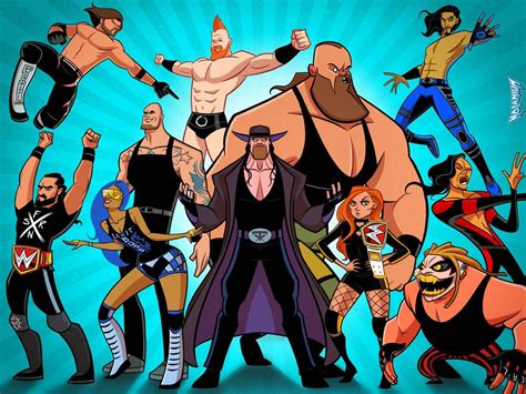 Wwe Cartoon Wallpapers - Top Free Wwe Cartoon Backgrounds - WallpaperAccess