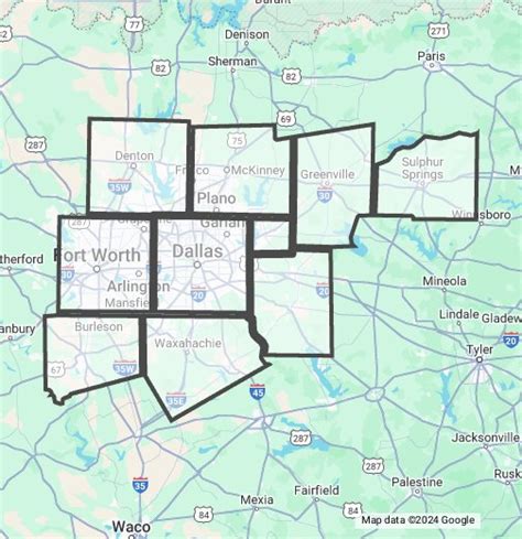 Dfw County Map | World Map 07