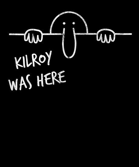 "Vintage Kilroy Was Here Graffiti" Poster by lanacapone | Redbubble