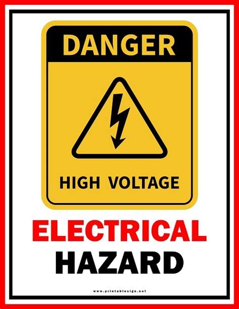 Electrical Danger Sign Board | FREE Download