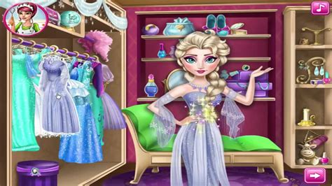 Elsa s Closet Disney Frozen Princess Elsa Dress Up Games - YouTube