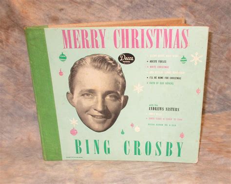 Bing Crosby Merry Christmas Album Decca Records No A.550