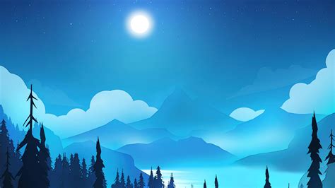 🔥 Free download Moon Light Night Sky Scenery Art Wallpaper 4K ...