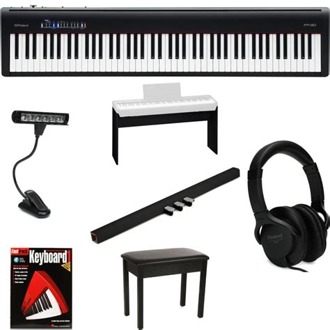 Roland FP-30 Deluxe Keyboard Bundle - Black | Sweetwater