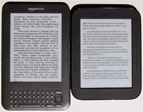 Nook Touch vs Kindle 3 Comparison Review with HD Video