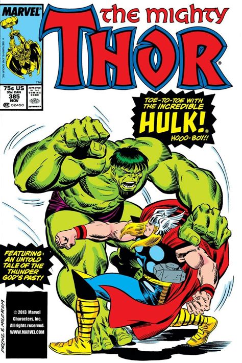 Thor vs Hulk Comic Book Cover Poster 24X36 inches | #4550354665