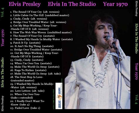 ELVIS JAR: - ELVIS IN THE STUDIO 1970 VOL. 4