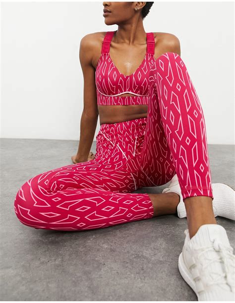 Ivy Park Adidas X Monogram leggings in Pink | Lyst