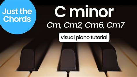 C minor chords (Cm, Cm2, Cm6, Cm7) - Piano Tutorial - YouTube