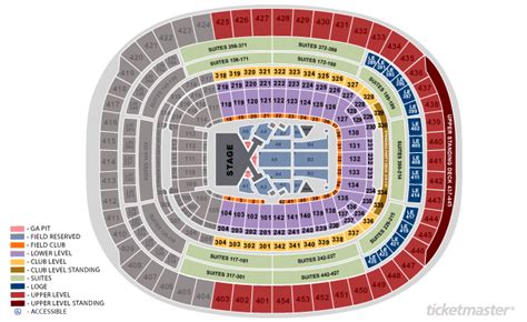 FedEx Field Seating Chart | FedEx Field | Landover, Maryland