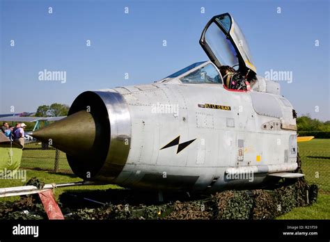 English Electric Lightning Cockpit Section at the Shuttleworth RAF Centenary airshow on the 6th ...