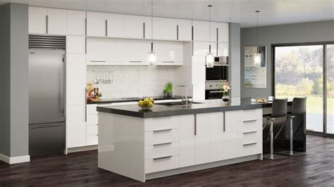 Euro Gloss White - Ready To Assemble Kitchen Cabinets - The RTA Store