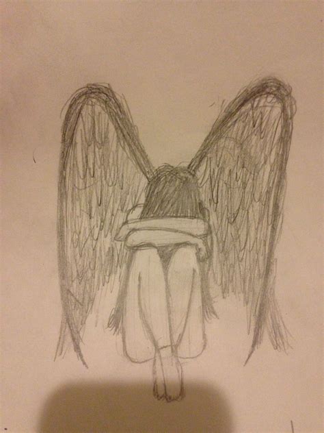 Angel Wings Drawing, Drawing Techniques, Depressed, Dec, My Pictures, Mental, Sketches, Drawings ...