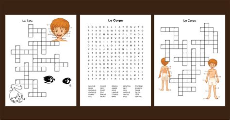 French Body Parts Worksheet - Tree Valley Academy