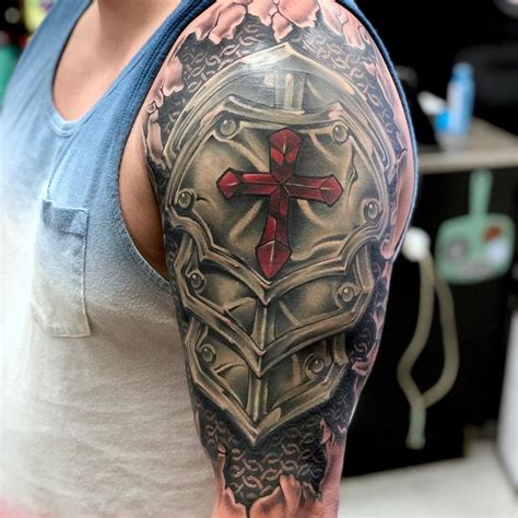 Armor Of God Shield Tattoo