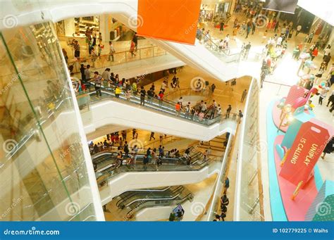 Shenzhen, China: Large Shopping Malls Opened, and Many People Attended the Opening Ceremony ...