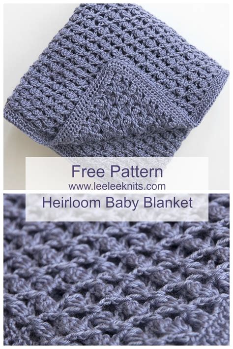 Heirloom Baby Blanket Crochet Pattern - Leelee Knits