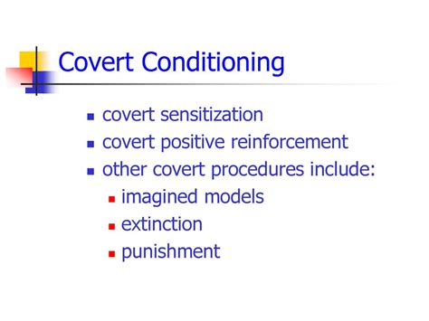 Covert Behavioral Methods - ppt download