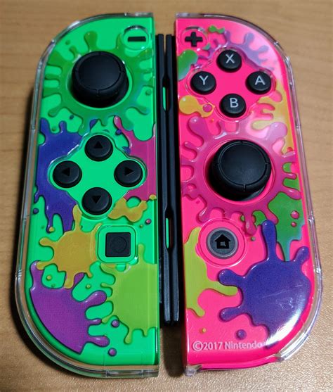 DayGlo Splatoon joycons + hard shell imports finally arrived! ^.^ : r ...