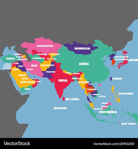 Asia Map Countries