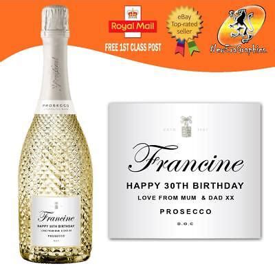 PERSONALISED PROSECCO BOTTLE LABEL BIRTHDAY ANY OCCASION GIFT | eBay