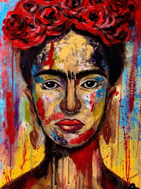 Frida Kahlo Art Painting Feminist Origin, Painting by Iuliia Bondarets ...