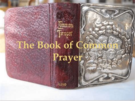 The Book of Common Prayer