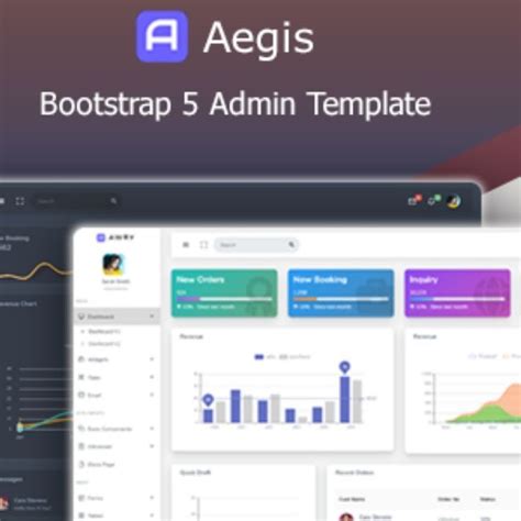 Aegis - Bootstrap 5 Multipurpose Admin Dashboard Template Pose, Dashboard Template, Website ...