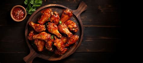 Fried chicken wings sauce table | Free Photo - rawpixel