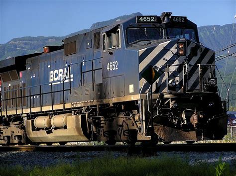 BC Rail and The Canadian Pacific Railway Train Locomotives rolling stock freight trucks and ...