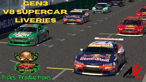 Assetto Corsa - Preview of the Gen3 V8 Supercars Liveries by SPR SimRacer - Amazing Work ...