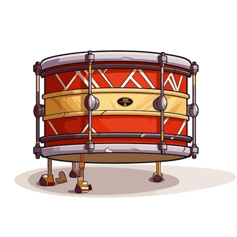 Premium Vector | Drum vector on white background