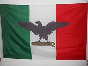 ITALIAN SOCIAL REPUBLIC FLAG 3' x 5' for a pole - RSI - ITALY FASCIST ...