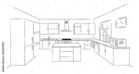 How To Draw A Kitchen Island – Things In The Kitchen