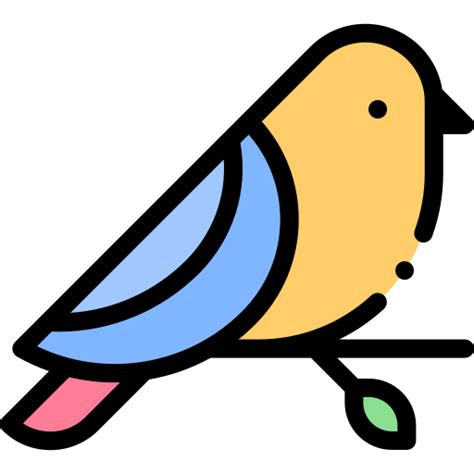 Bird Detailed Rounded Lineal color icon