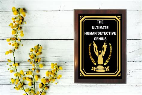 Ultimate Human Genius Award Plaque Custom engraved award | Etsy