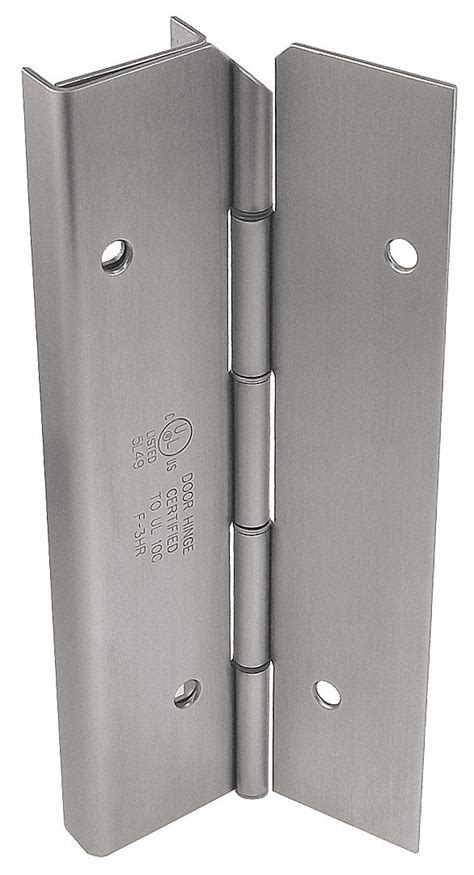 MARKAR 180 ° Continuous Hinge With Holes, Satin Stainless Steel, Door Leaf: 84 in x 1 3/4 in W ...