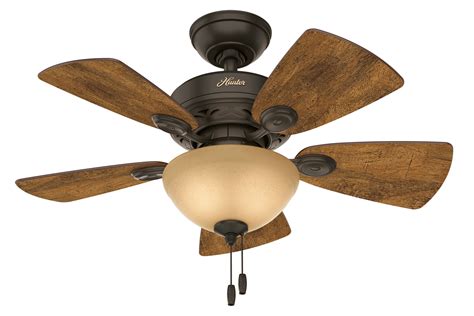 Hunter 34" Watson Ceiling Fan with Light in New Bronze - Walmart.com