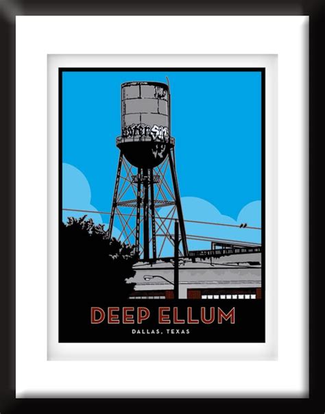 Deep Ellum Framed Art Print - Etsy