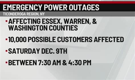 Planned outage by National Grid will affect thousands