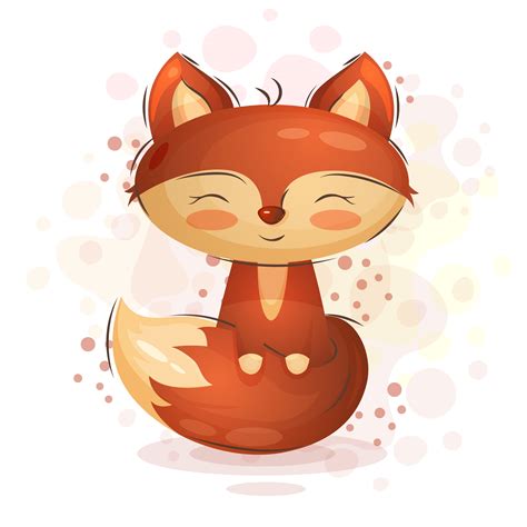 Cute cartoon fox 1186745 Vector Art at Vecteezy