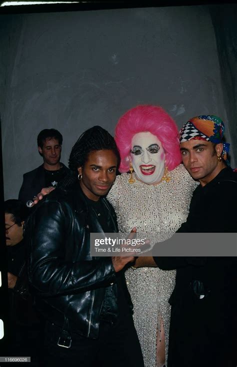 April 7, 1993 Rob Pilatus and Fab Morvan of Milli Vanilli attend Milli Vanilli Performance at ...