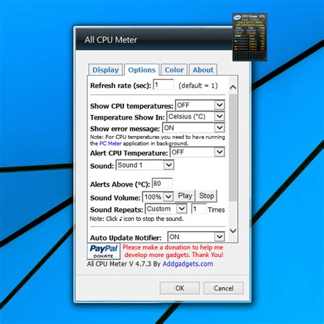 All CPU Meter Windows 10 Gadget - Win10Gadgets