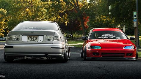 HD wallpaper: car meet, honda, civic, stance, slammed, automotive ...