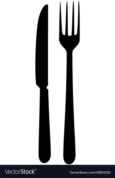 Knife and fork icon Royalty Free Vector Image - VectorStock