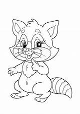 Raccoon Coloring Pages To Download And Print For Free sketch template