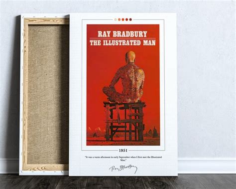 The Illustrated Man Book Cover Poster Ray Bradbury the - Etsy