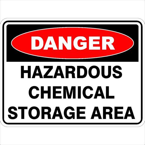 Hazardous Chemical Storage Area - Discount Safety Signs New Zealand