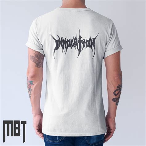 Immolation Band T-Shirt, Immolation Logo Tee-Shirt, Death Metal Merch – Metal Merch T-Shirts ...